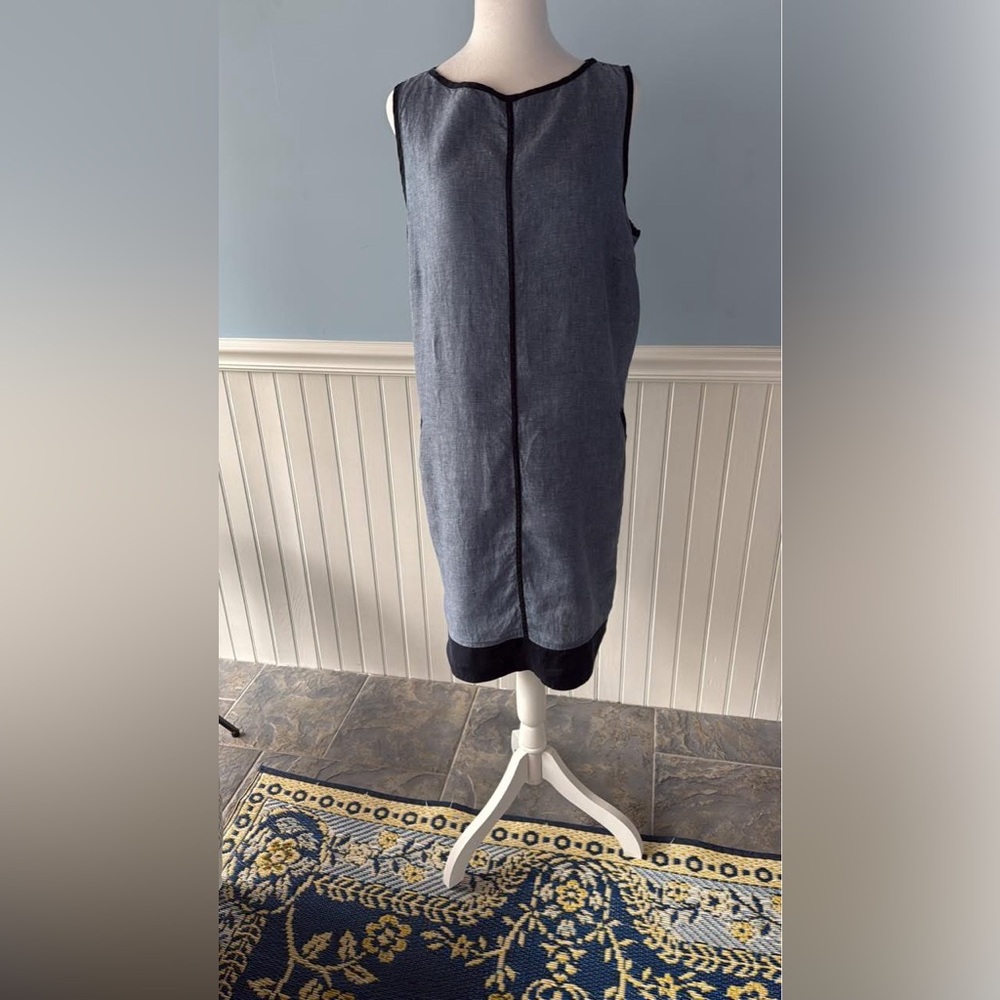 J. Jill Love Linen Dress Size L Washable